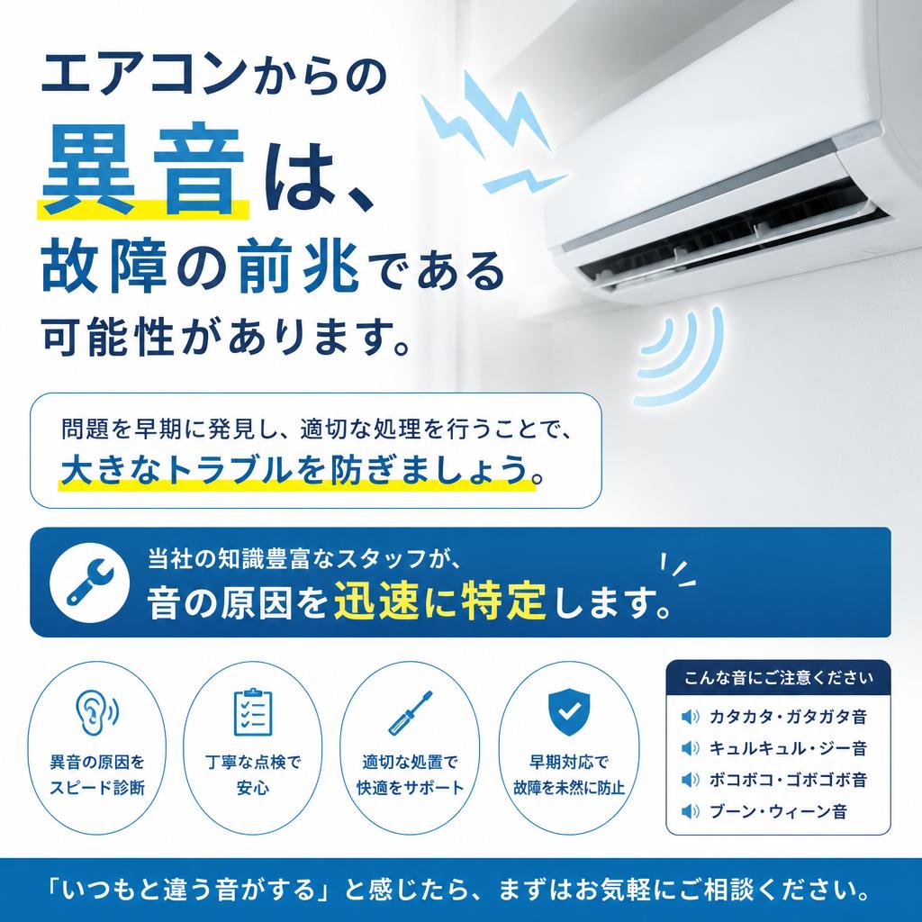 異音チェックで早期発見